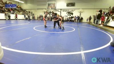 67 lbs Consi Of 4 - Bo Ely, Warner Eagles Youth Wrestling vs Finn Millison, Verdigris Youth Wrestling