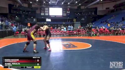 190 lbs Cons. Round 2 - Nadia Razzak, Schaumburg (H.S.) vs Isabel Peralta, Oak Forest