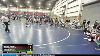 74 lbs Champ Round 1 (16 Team) - Rhoan Rambo, Warriors Of Christ vs Trey Fowkes, South Central Utah