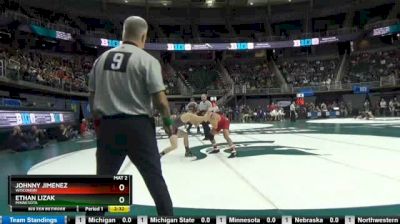 125 lbs Round of 16 - Johnny Jimenez, Wisconsin vs Ethan Lizak, Minnesota