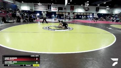 132 lbs Cons. Semi - Jake Barnes, Paloma Valley vs Kayden Java, Vista Murrieta