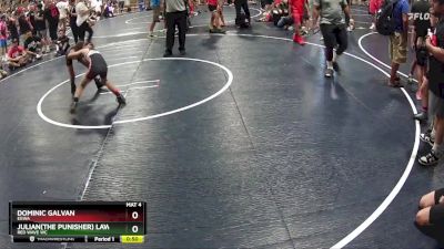 65 lbs 1st Place Match - Julian(The Punisher) Lawrence, RED WAVE WC vs Dominic Galvan, EGWA