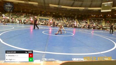 54 lbs Consi Of 8 #2 - Dixie Beasley, Blackman Wrestling Club vs Madison Vigil, Duran Elite