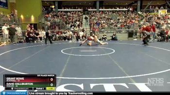150 lbs Finals (8 Team) - Grant Rowe, Blackwell vs David Halliburton, Marlow