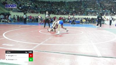 87 lbs Round Of 32 - Patrick Wright, Putnam City West vs Kash Prince, Glenpool Warriors