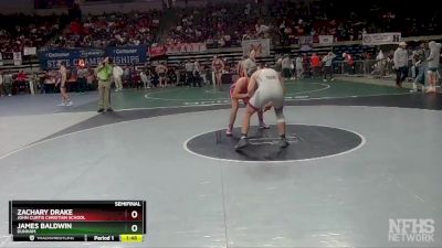 D 3 220 lbs Semifinal - James Baldwin, Dunham vs Zachary Drake, John Curtis Christian School