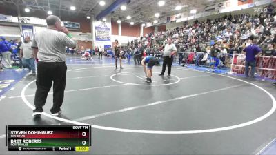 157 lbs Cons. Round 2 - Bret Roberts, Porterville vs Steven Dominguez, San Dimas