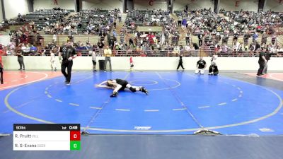 90 lbs Round Of 16 - Randall Pruitt, Villa Rica Youth Wrestling vs Roman Stewart-Evans, Georgia