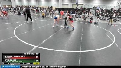 140 lbs Cons. Round 5 - Kayden Sipp, 2 Tuff Gym Wrestling Club vs Audrey Levendusky, Tennessee