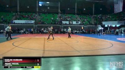 106 lbs Quarterfinal - Karlise Hubbard, Oxford vs Pedro Miguel, Fort Payne