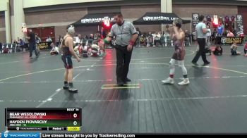92 lbs Round 5 (6 Team) - Hayden Piovarchy, Ares Red vs Bear Wesolowski, Panhandle All-Stars
