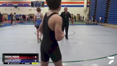 97 lbs Quarterfinal - Cooper Rafferty, Richmond Wrestling Club vs Takoda Parker, Machine Shed Wrestling