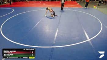 105 lbs Finals (8 Team) - Devin Jacobs, Albert Lea vs Elijah Nye, Stillwater