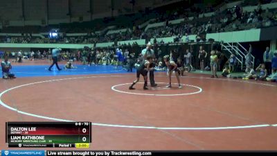 70 lbs Quarterfinal - Dalton Lee, Defiant vs Liam Rathbone, Hickory Wrestling Club