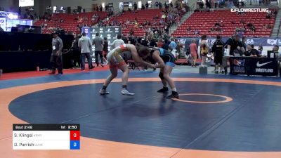 55 kg Cons 4 - Samantha Klingel, Army/WCAP vs Dominique Parrish, Sunkist Kids Wrestling Club