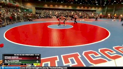 91-93 lbs Round 2 - Eli Slaughter, Fernley Youth Wrestling vs Ethan Garcia, Buckaroo Wrestling Club