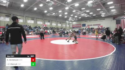 120 lbs Consi Of 8 #2 - Arno Vardanyan, Birmingham vs Zachary Klarcyk, Porterville