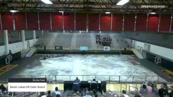 Seven Lakes HS Color Guard at 2021 TCGC Color Guard Area Finale - South