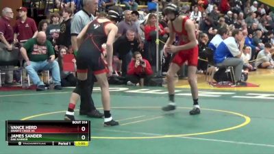 120 lbs Cons. Round 2 - James Sander, OAK HARBOR vs Vance Herd, Swartz Creek HS