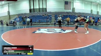 163-183 lbs Round 3 - Lyla Hensen, Michigan Revolution Wrestling Club vs Arianna Weber, BYA Wrestling