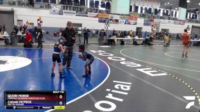 49 lbs Round 3 - Cadan Mcpeck, Mat-Su Matmen vs Quori Morse, Cordova Pounders Wrestling Club