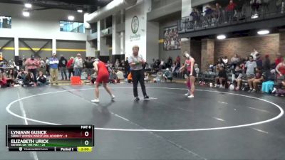 136 lbs Round 1 (16 Team) - Elizabeth Urick, Sisters On The Mat vs Lyniann Gusick, Sebolt Women Wrestling Academy