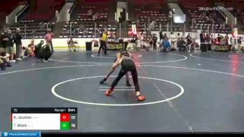 70 lbs Round 2 (4 Team) - Thomas Block, MI Pitbulls vs Kaiden Jouston, Rhino Elite