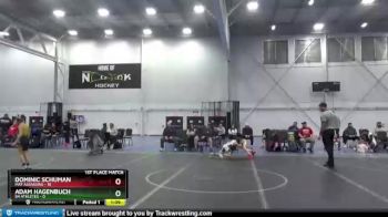 68 lbs Finals (2 Team) - Adam Hagenbuch, 84 Athletes vs Dominic Schuman, Mat Assassins