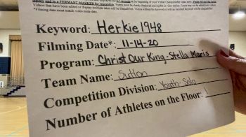 Christ Our King Stella Maris - Sutton [Youth - Solo] 2020 NDA November Virtual Championship