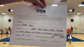 Saint John Bosco High School [High School -- High School Situational Sideline/Crowdleading Cheer] 2021 USA Spirit & Dance Virtual National Championships