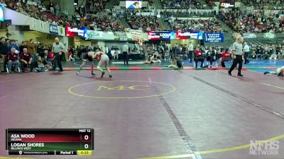 AA - 120 lbs Cons. Round 3 - Logan Shores, Billings West vs Asa Wood, Helena