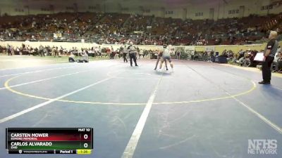 6A-215 lbs Quarterfinal - Carsten Mower, Edmond Memorial vs Carlos Alvarado, Enid