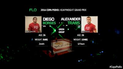 Alexander Trans vs Diego Borges Copa Podio 2016 Heavyweight Grand Prix