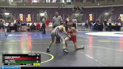 110 lbs Cons. Round 2 - Caden Bradley, Waverly Sr HS vs Eric Pinto, Tottenville-PSAL