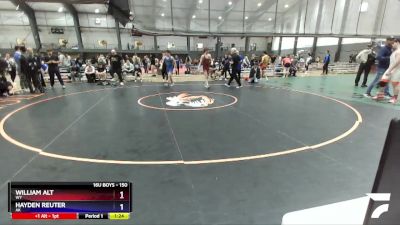 150 lbs 1st Place Match - William Alt, WY vs Hayden Reuter, AK