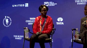 NYC Marathon women's podium press conference part 2