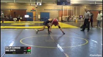 141 3rd Place - Collin Glorioso, Lock Haven University-Unattached vs Jake Smith, West Virginia Unattatched