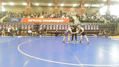 191 lbs Round Of 32 - Joanna Hendricks, Waldorf vs Sydney Manos, Iowa Wesleyan