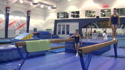 Kullen Hlawek Beam Routine - Auburn Fall Visit 2016