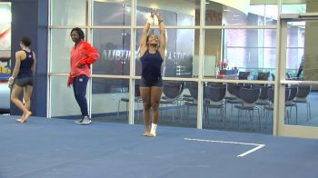 Telah Black 1-Pass Floor Routine + Tumbling Words - Auburn Fall Visit 2016