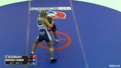 55kg finals, 2 of 2 - Whitney Conder (Army WCAP) vs Sarah Hildebrandt (NYAC)