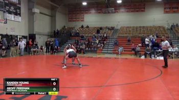 197 lbs 3rd Place Match - Geoff Freeman, Northeast Oklahoma vs Kanden Young, Cowley College