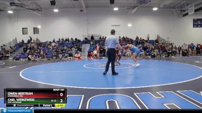 133 lbs Cons. Round 3 - Owen Bertram, Concordia MN vs Cael Weinzweig, UW Lacrosse