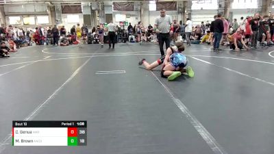 130 lbs Round 5 (8 Team) - Cole Genua, Warhawks Wrestling vs Matteo Brown, AACO Allstars