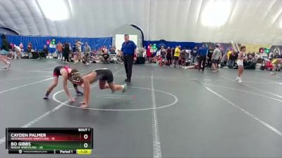 105 lbs Finals (2 Team) - Bo Gibbs, Rogue Wrestling vs Cayden Palmer, Neighborhood Wrestling