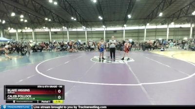 95 lbs Quarterfinal - Blake Higgins, Suples vs Caleb Pollock, Middleton Wrestling Club