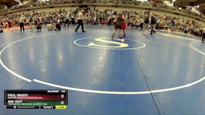 130 lbs Round 2 - Paul Grado, Greater Heights Wrestling-AAA vs Irie Wait, Terminator Wrestling Academy-AAA 