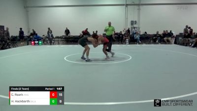 132 lbs Finals (2 Team) - Hudson Hackbarth, Oklahoma Black Ops vs Casen Roark, Scarlet Knights