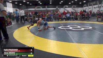 119 lbs Quarterfinals (8 Team) - Noah Brown, Elite Ath Club DZ (IN) vs Alex Penzkover, LAW/Crass Wrestling(WI)