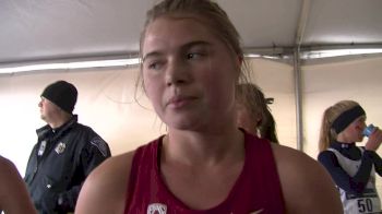 Stanford freshman Ella Donaghu after her first NCAA championship